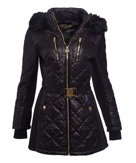 michael kors black parka coat|michael kors winter puffer coats.